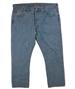 LEVIS 501 BUTTON FLY Men 40X30 Original Straight Leg Denim Blue Jeans NEW  - £19.60 GBP