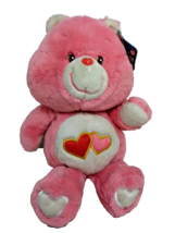 Love A Lot Care Bear Pink Plush Toy Valentine Carlton Cards NWT 20th Anniversary - £27.17 GBP