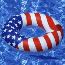 Swimline 90196 36&quot; American Flag Printed Design Americana Swim Ring - $14.66