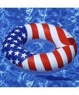 Swimline 90196 36&quot; American Flag Printed Design Americana Swim Ring - £11.71 GBP
