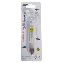 Aquarium Floating Glass Thermometer with Suction for Fresh or Marine Fish Tank - £11.63 GBP