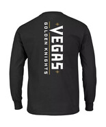 NHL Big &amp; Tall Vegas Golden Knights Black Long Sleeve Black T-Shirt Size... - $458.95 MXN