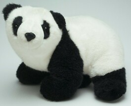BABY PANDA BEAR REALISTIC VINTAGE BIG SOFT TEDDY STUFFED PLUSH TOY 14” B... - $6.92 CAD
