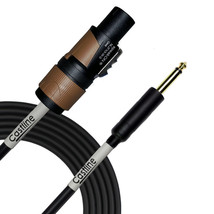 Castline Gold 1/4&quot; TS to 2 pole Neutrik SpeakON Speaker Cable Mogami 3082 - $20.74+