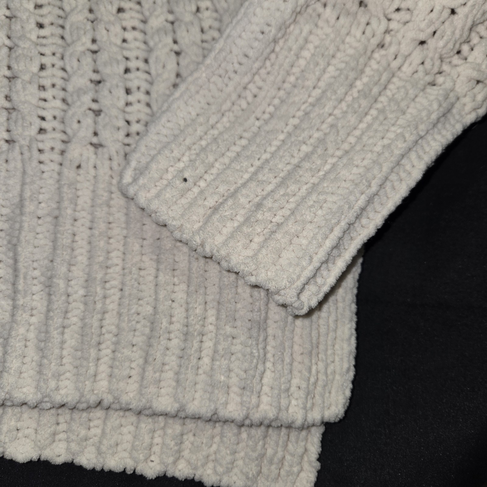 Aerie Cream Chunky Knit 1/4 Zip Sweater Size M Item image 3