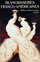 6496.Decoration 18x24 Poster.White Peacocks.French American.Home wall de... - $28.00