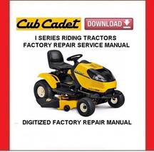 Cub Cadet I Series Riding Tractors Service Repair Manual  - £15.73 GBP