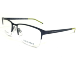 Cole Haan Eyeglasses Frames CH4014 414 Navy Blue Square Half Rim 53-18-140 - £59.03 GBP