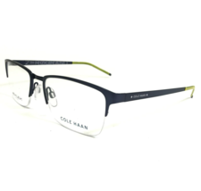 Cole Haan Eyeglasses Frames CH4014 414 Navy Blue Square Half Rim 53-18-140 - £59.61 GBP