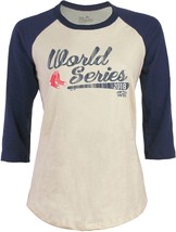 Boston Red Sox Womens Majestic 2018 World Series 3/4 Sleeve T-Shirt - NWT - £14.14 GBP