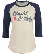 Boston Red Sox Womens Majestic 2018 World Series 3/4 Sleeve T-Shirt - NWT - £14.25 GBP