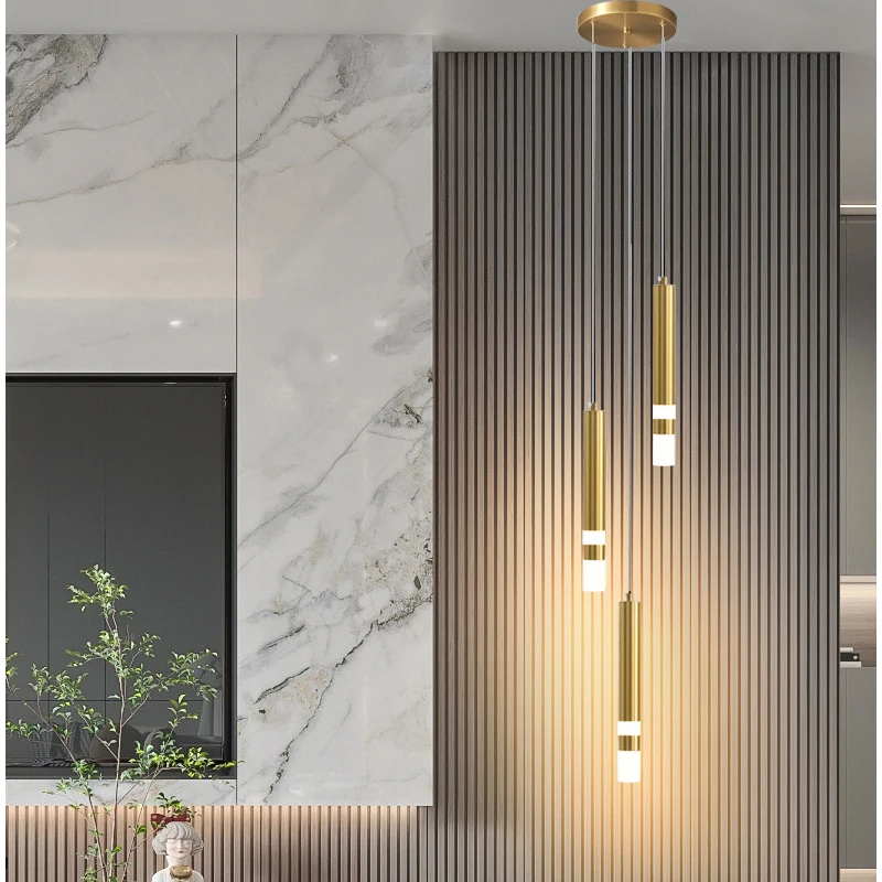 Fumi Modern Pendant Light Kitchen Fixture LED Gold Mini Pendant Lighting fo - £27.91 GBP+