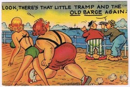 Postcard Comic There&#39;s That Little Tramp &amp; The Old Barge Again - £3.15 GBP
