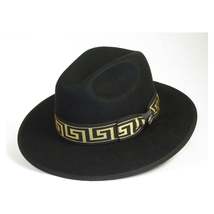 Men Bruno Capelo Hat Australian Wool Pinch Front Fedora Wesley WE975 Black Gold image 8
