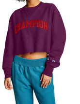 Champion Womens Activewear Vintage Wash Reverse Weave Cropped Sweatshirt X-Small - £44.21 GBP