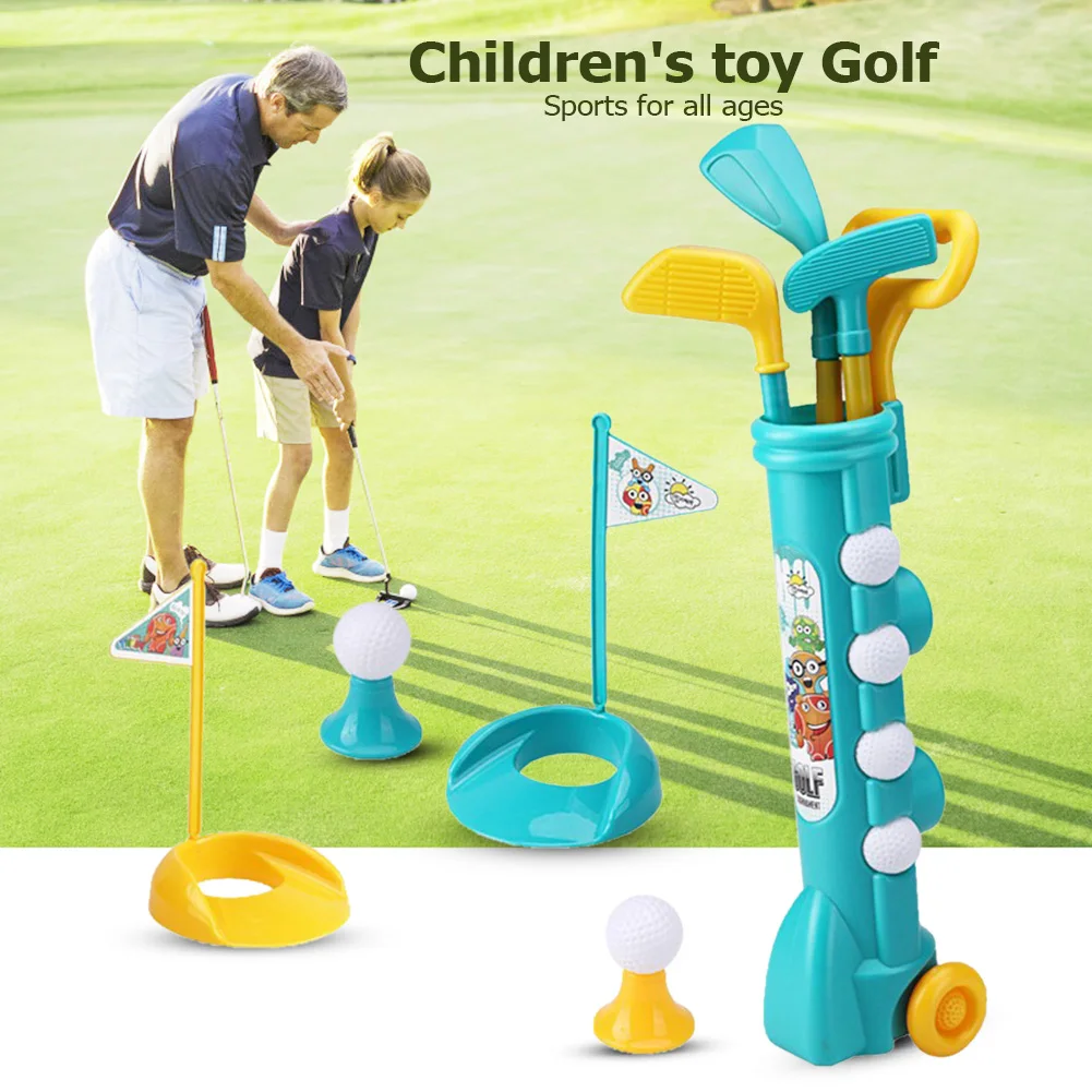 Kids ABS Golf Set Parent-child Toys Outdoor  Toys Interactive Fitness Games Earl - £83.55 GBP