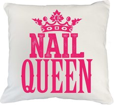 Make Your Mark Design Nail Queen. Cool White Pillow Cover for Nail Artis... - £19.60 GBP+