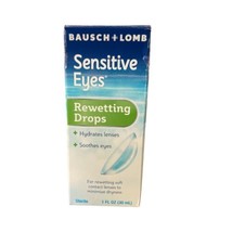 Bausch + Lomb Sensitive Eyes Rewetting Drops 1oz Contact Lenses - £22.32 GBP