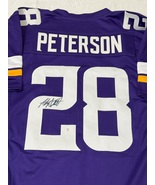 Adrian Peterson Minnesota Vikings Signed Football Jersey COA - €85,05 EUR