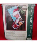 Dimensions 71-09145 S anta &amp;  Toys Christmas 16&quot; Stocking Needlepoint Kit   - $837.16 MXN