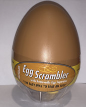 Hutzler Egg Scrambler With Egg Separator Brown NEW - $7.56