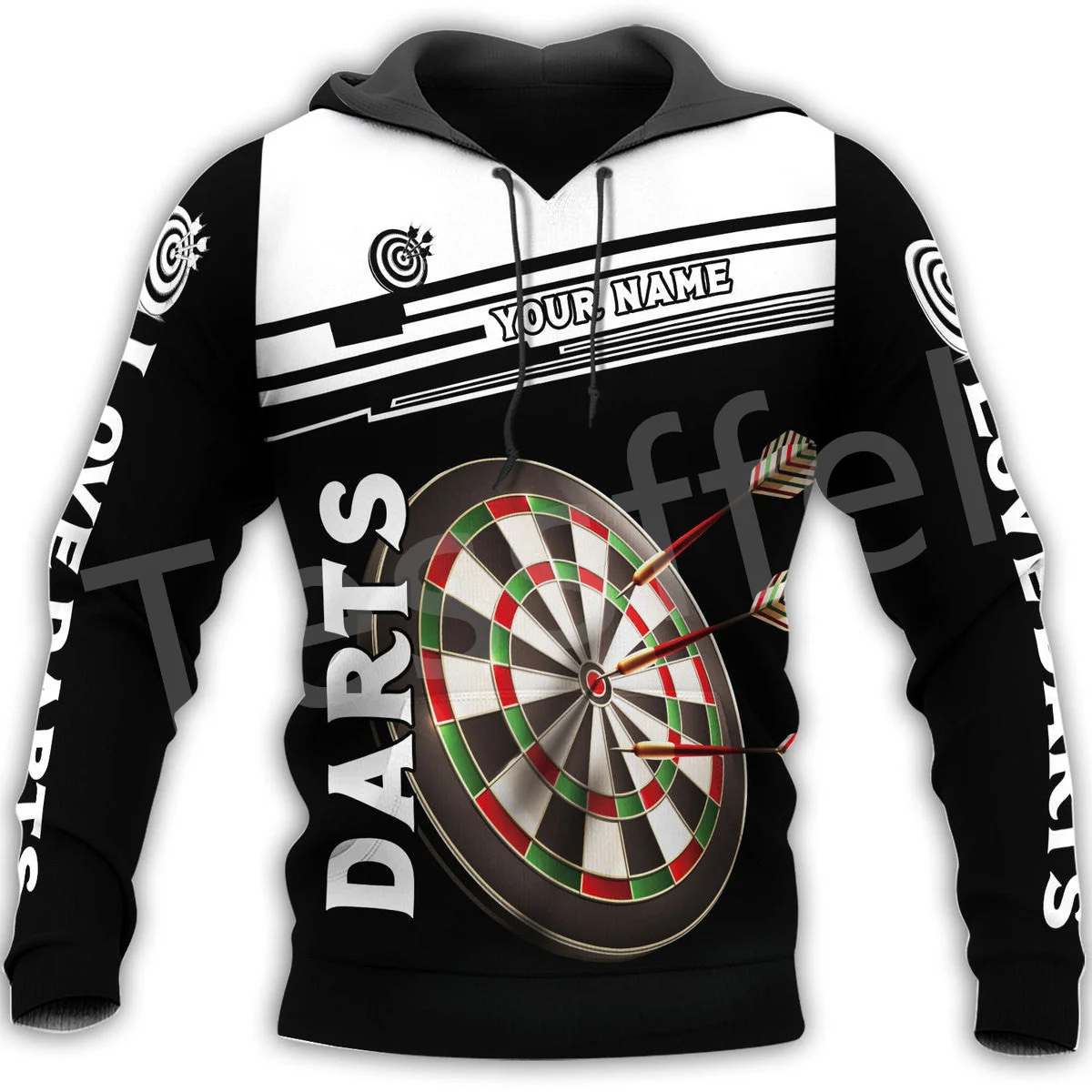 Tessffel Club Games  Player Darts Team r Colorful Retro Customize 3DPrint Men/Wo - £107.87 GBP
