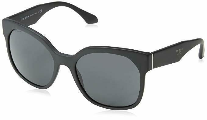 Prada Voice PR10RS 1BO1A1 Black Matte Plastic Sunglasses 57mm - $241.53