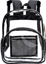 Youngever Large Clear Backpack, Stadium Approved Clear Bag, Adjustable S... - £22.48 GBP