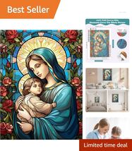 Beautiful Virgin Mary Diamond Painting Set - Perfect for Relaxation &amp; Decor - $19.75