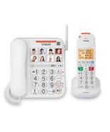 VTECH SN5147 Amplified Corded / Cordless Senior Phone w/ Answering Machine - $86.40 CAD
