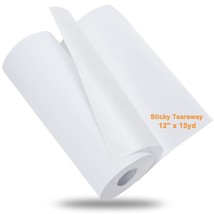 Sticky Self-Adhesive Tear Away Embroidery Stabilizer Backing 12" X 15 Yd Roll -  - £41.66 GBP