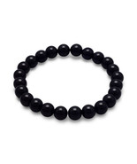 Precious Stars Black Onyx 8mm Beaded Stretch Unisex Bracelet - €21,40 EUR