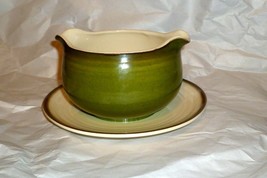 Vintage Metlox Poppytrail Bowl w Attached Under Plate - £23.72 GBP
