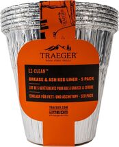 Pack of 5 Traeger Grills Grease &amp; Ash Keg Disposable Liners Grill Accessory - $28.85 CAD