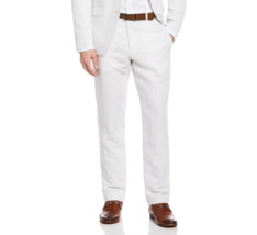 Perry Ellis Cream Slim Fit Linen Blend Suit Dress Pants Size 36W x 32L - £31.46 GBP