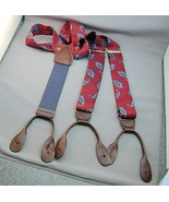 Colorful Burgundy Paisley CAS Silk Leather Suspenders Braces Worn Once-
... - $49.99