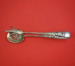 Eglantine by Gorham Sterling Silver Ice Tong GW Claw Spoon w/ Strawberry 8 3/8" - £632.84 GBP