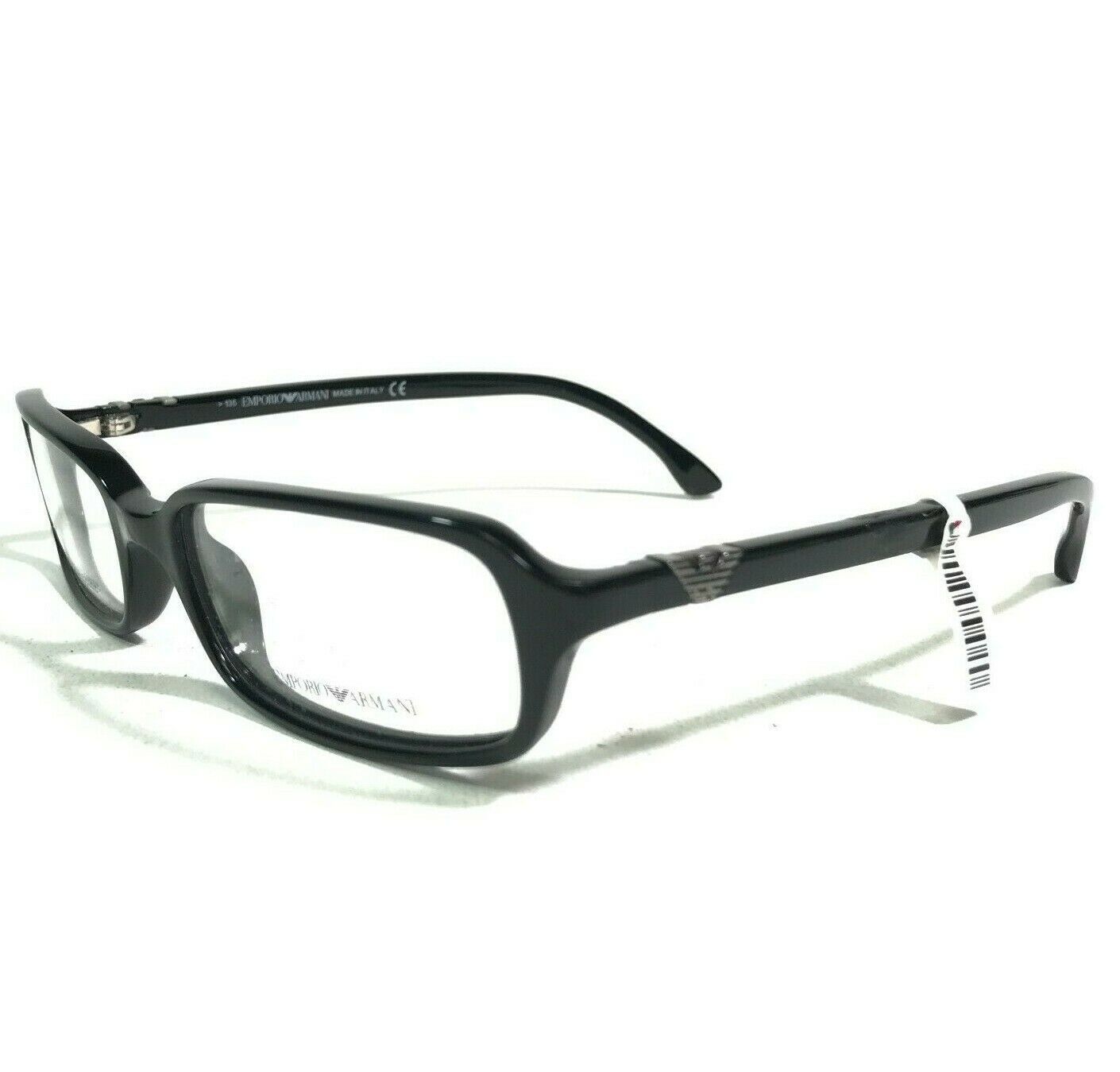 Emporio Armani Eyeglasses Frames EA9260 807 Polished Black Rectangular 50-17-135 - £52.14 GBP