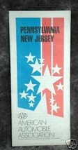 Pennsylvania New Jersey AAA Road Map - $1.75
