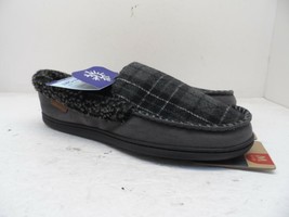 Dearfoams Men&#39;s Memory Foam Slippers Black-Plaid Size 9-10M - $35.62