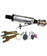 STRAIGHT 1/4&quot; MINI AIR DIE GRINDER POLISHER + AIR LINE OILER W/ GRINDING... - $27.10