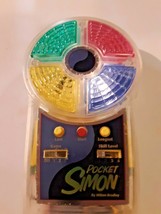 Pocket Simon Game 1980&#39;s  Handheld Milton Bradley Works but no sound - $14.84