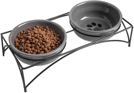 Y YHY Cat Food Bowls, Elevated Cat Bowls, Raised Pet Food Water Bowls with Stand - £21.17 GBP