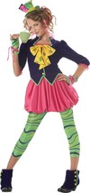 The Mad Hatter Alice In Wonderland Girls Halloween Costume X-LARGE 12-14 - £30.41 GBP