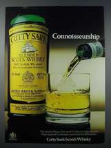 1978 Cutty Sark Scotch Ad - Connoisseurship - £14.54 GBP