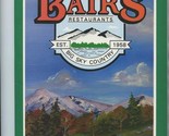 Montana Bairs Restaurants Menu Big Sky Country  - £17.40 GBP