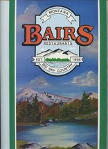 Montana Bairs Restaurants Menu Big Sky Country  - £17.35 GBP