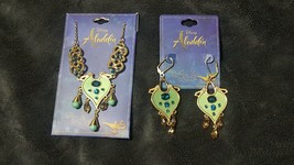 Licensed! Disney Aladdin Live Action Jasmine Replica Necklace &amp; Earrings Set! - £10.93 GBP+