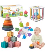 Montessori Baby Toys For Ages 6-18 Months - Pull String Teether, Stacking - €38,74 EUR