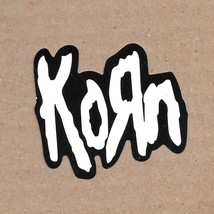 Korn - Vinyl Sticker 2&quot; x 2.25&quot; Band Logo Waterproof Durable Sunproof - £3.09 GBP